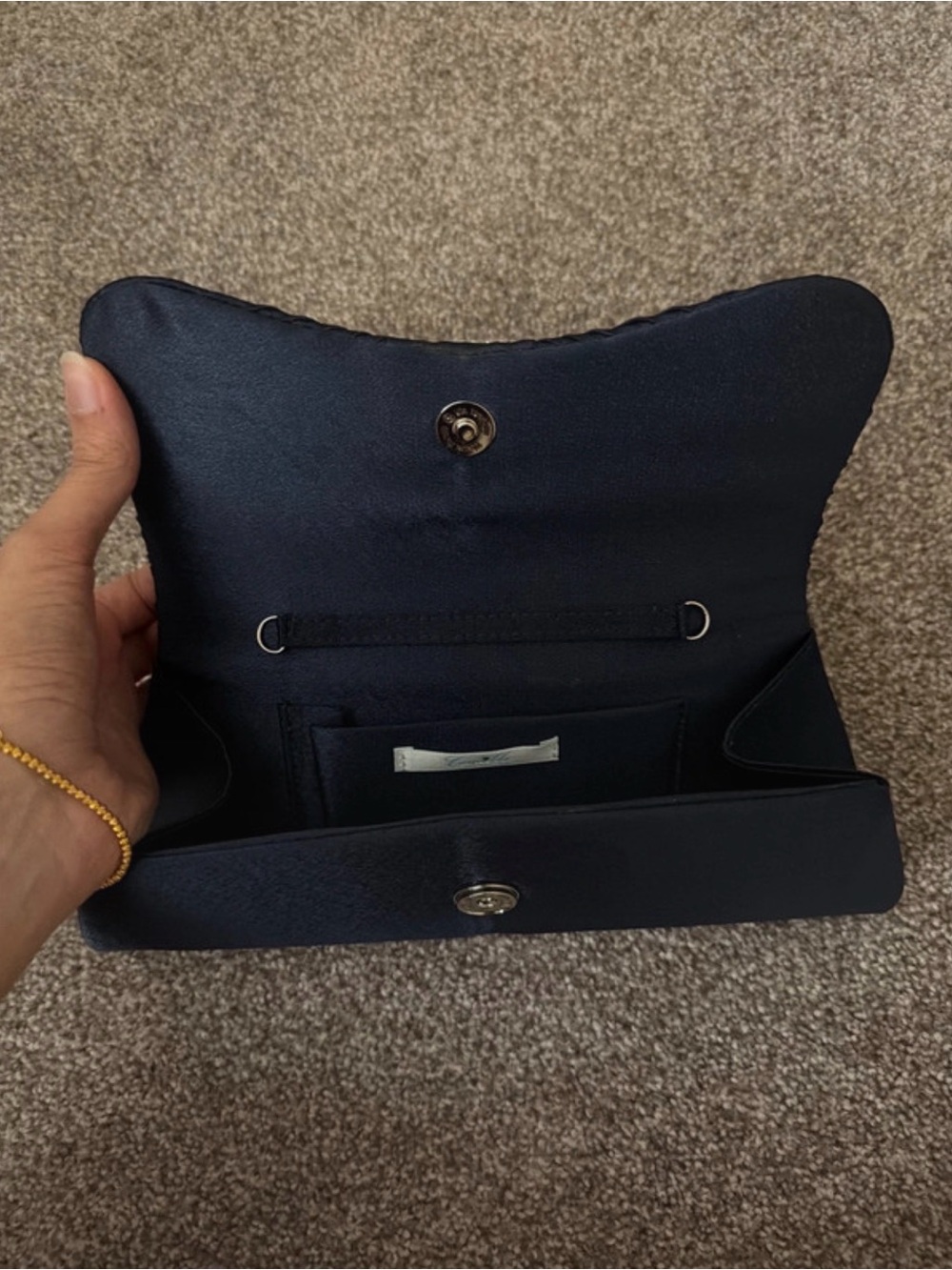 Navy Purse Clutch - Picture 2 of 2
